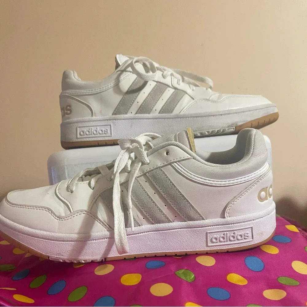 Adidas White and Gray Sneakers